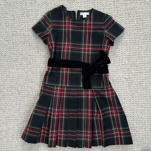 6 Crewcuts Plaid Pleated Skirt Dress